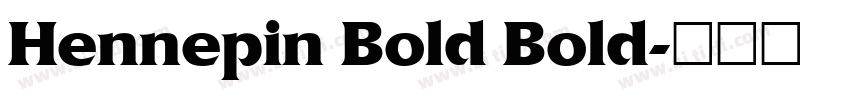 Hennepin Bold Bold字体转换